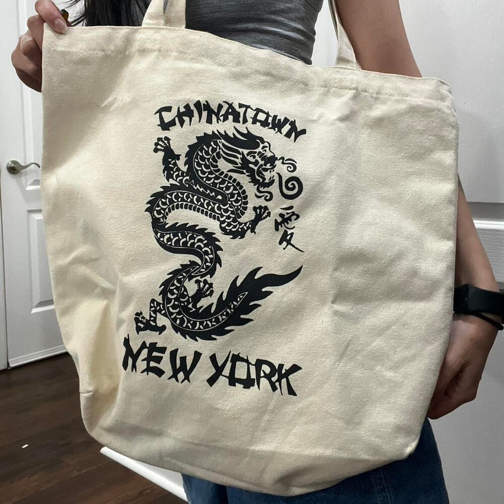Chinatown new york cream tote